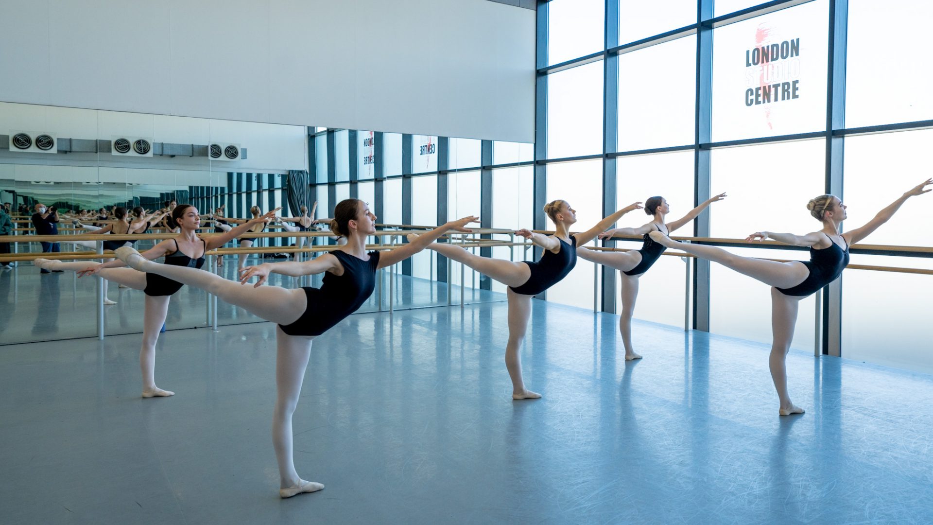 Classical Ballet students in London Studio Centre's AD20 dance studio